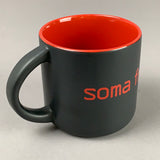 SomaFM Matte Black & Red Mug