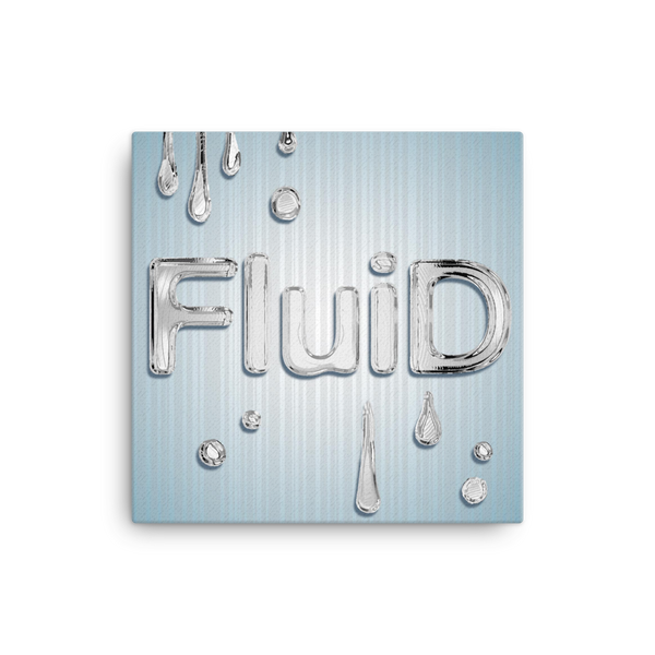 Fluid 16x16" Stretched Canvas Print