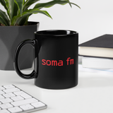 Black Glossy SomaFM Mug (2025 Edition)
