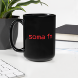 Black Glossy SomaFM Mug (2025 Edition)