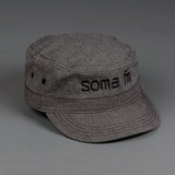 Stealth Gray "Houndstooth" Military Hat - SomaFM
 - 5