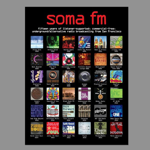 15th Anniversary Poster - SomaFM
 - 1