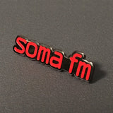 SomaFM Die-Cut Enamel Lapel Pin