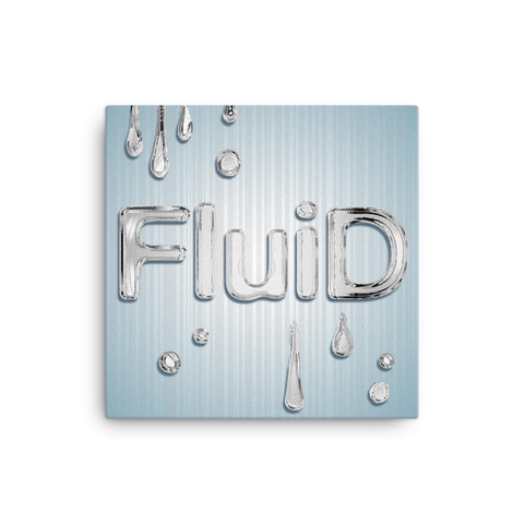 Fluid 16x16" Stretched Canvas Print