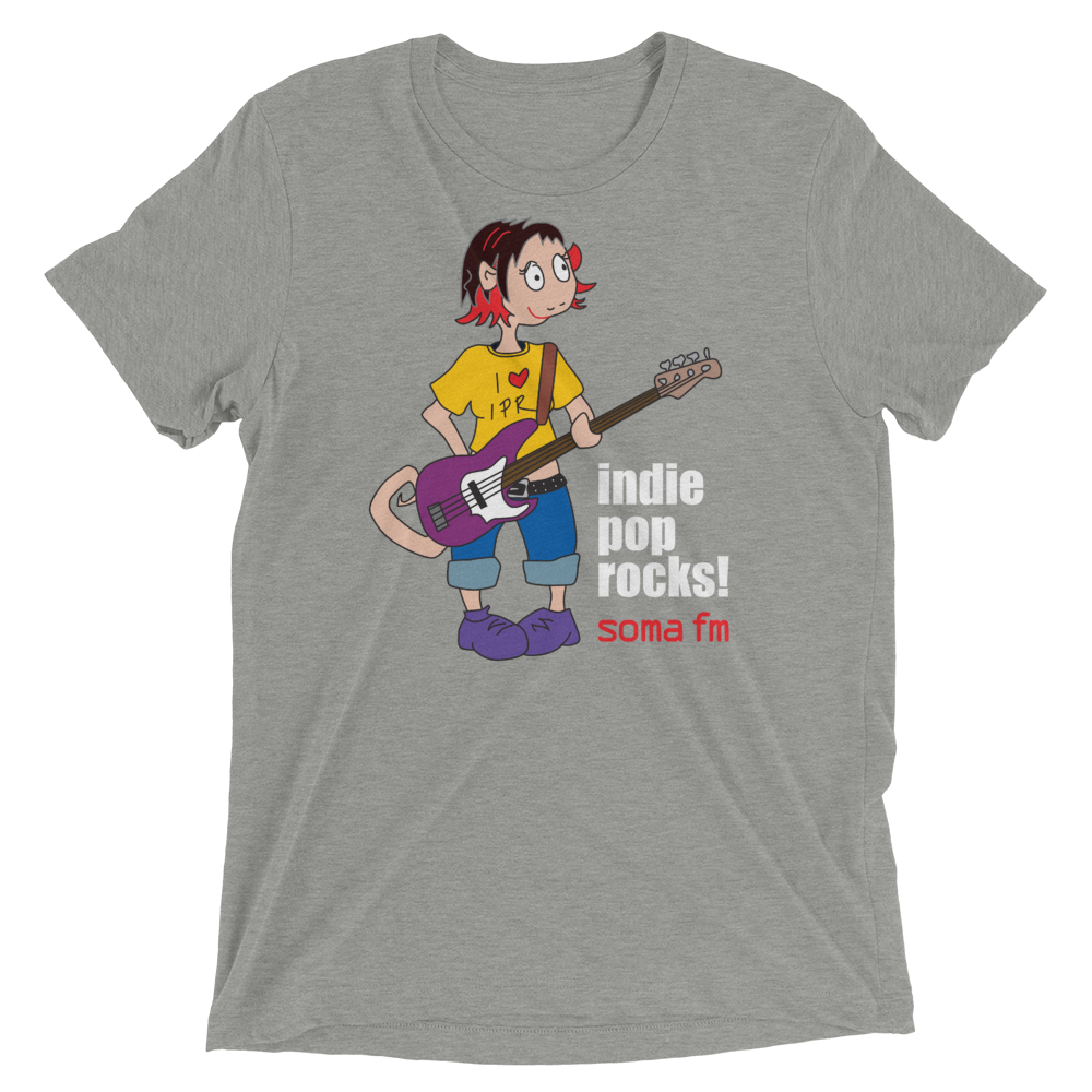 Indie Pop Rock Tri-Blend T-Shirt in Various Colors – SomaFM