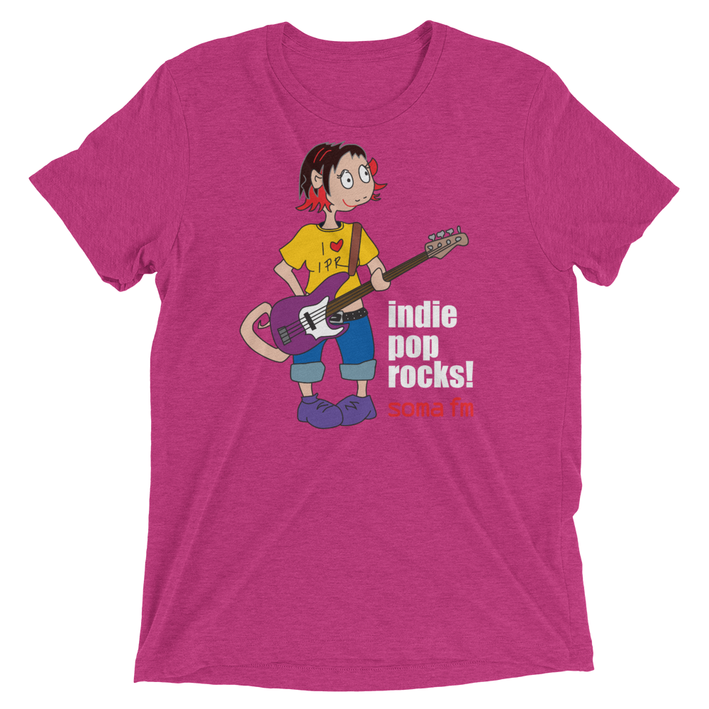 Indie Pop Rock Tri-Blend T-Shirt in Various Colors – SomaFM