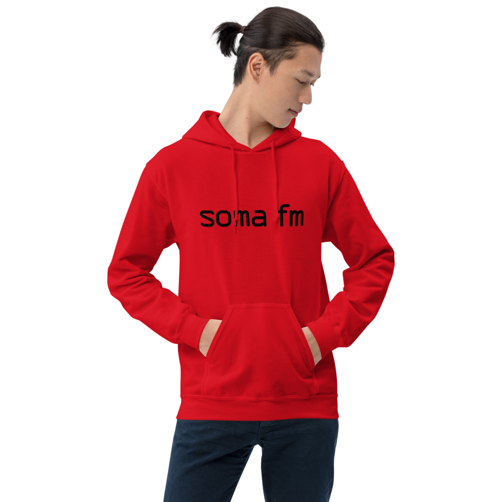 Bright Red Soft Warm Pullover Hoodie – SomaFM - Main Image